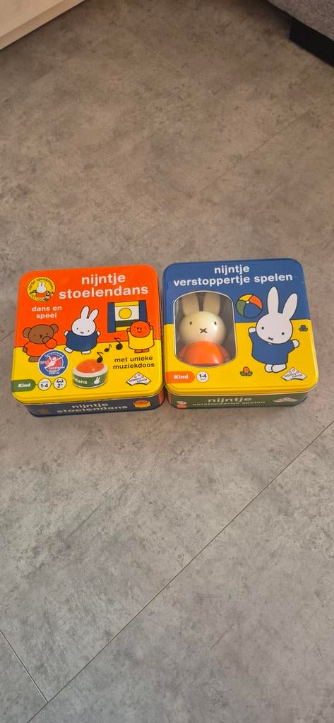 Nijntje stoelendans en Nijntje verstoppertje, Hobby en Vrije tijd, Gezelschapsspellen | Bordspellen, Ophalen of Verzenden