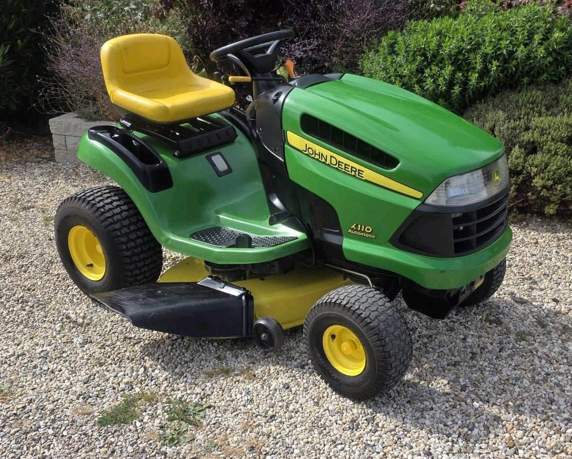 John Deere zitmaaier X110 igst, Gebruikt, Mulchfunctie, 120 cm of meer, Ophalen