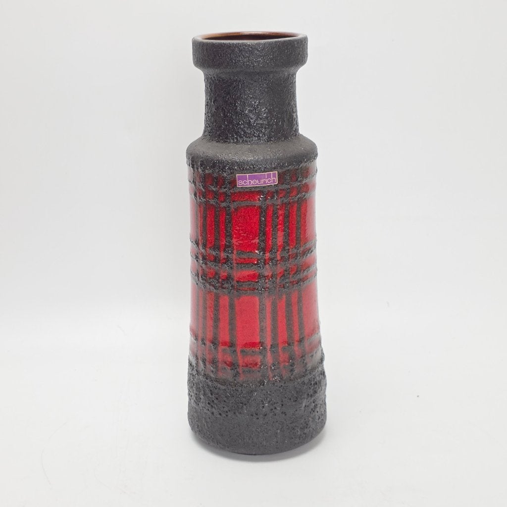 Vintage West-Duitse Fat Lava vaas. Scheurich 205-32, Ophalen of Verzenden
