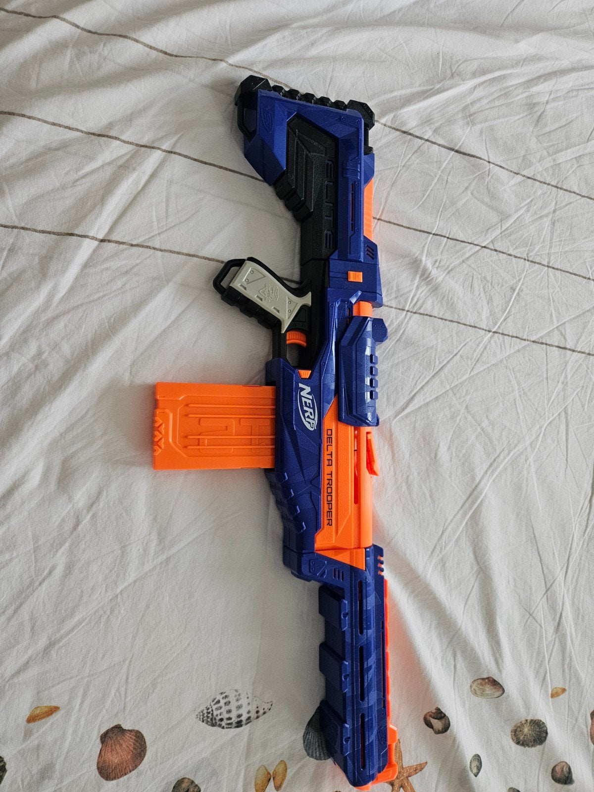Nerf Delta Trooper Blaster met accessoires, Kinderen en Baby's, Speelgoed | Overig, Gebruikt, Jongen of Meisje, Ophalen of Verzenden