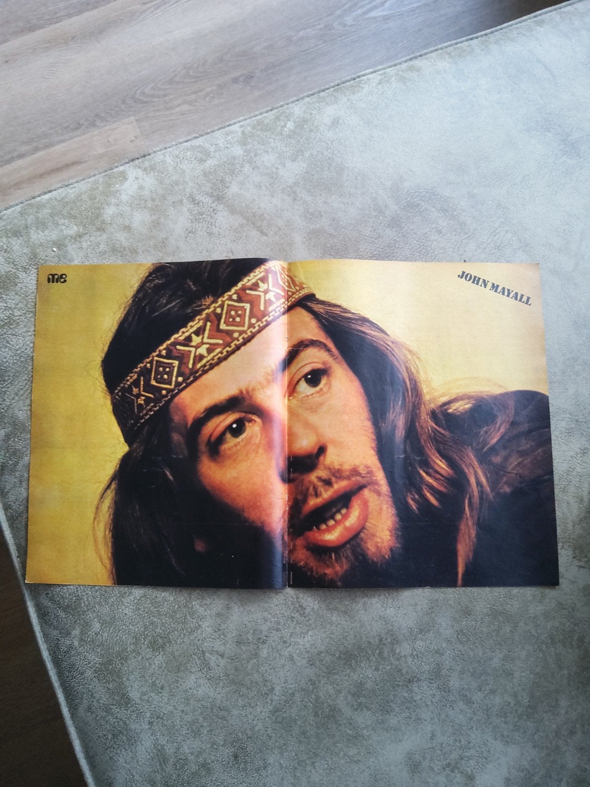 John Mayall:  Poster muziek expres  1971, Ophalen of Verzenden, A1 t/m A3, Muziek