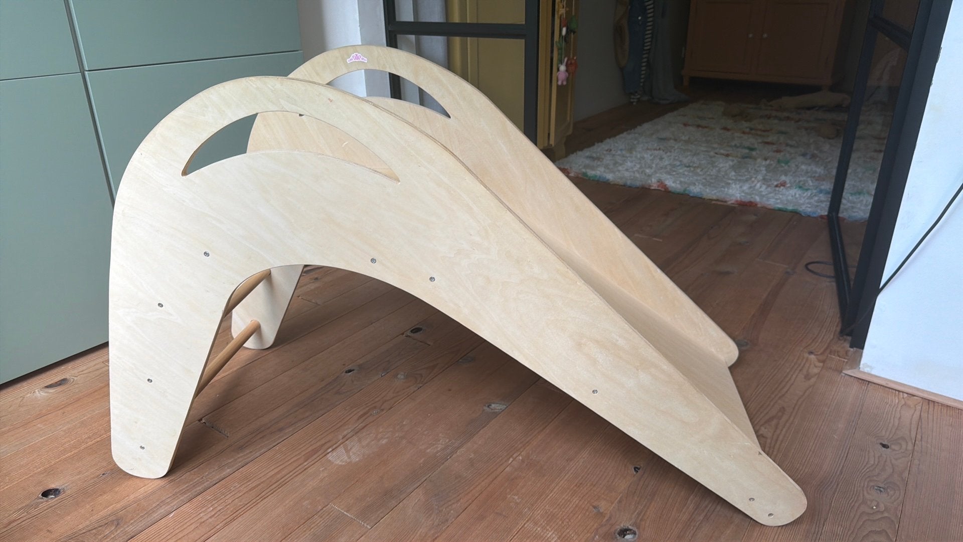 Gratis af te halen: houten glijbaan (Sklum), Ophalen, Gebruikt
