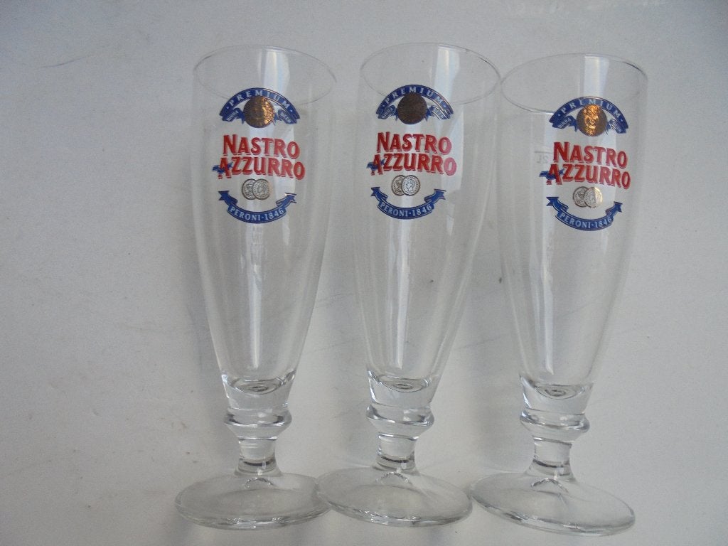 3 x Nastro Azzurro glass (K-BKO-120), Ophalen, Overige merken