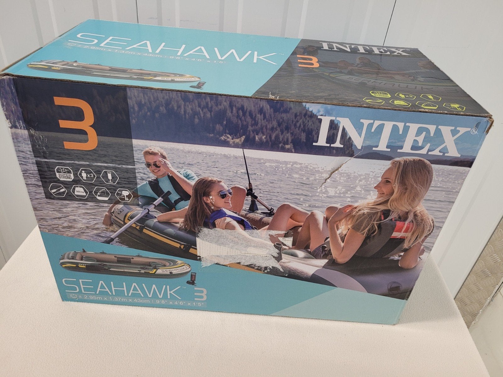 Intex Seahawk 3 opblaasboot met motor nieuw in doos, Kinderen en Baby's, Ophalen of Verzenden, Nieuw