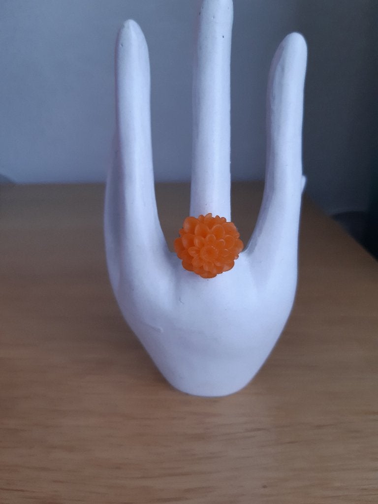 Oranje ring, Sieraden, Tassen en Uiterlijk, Ringen, Overige materialen, 19 tot 20, Nieuw, Oranje