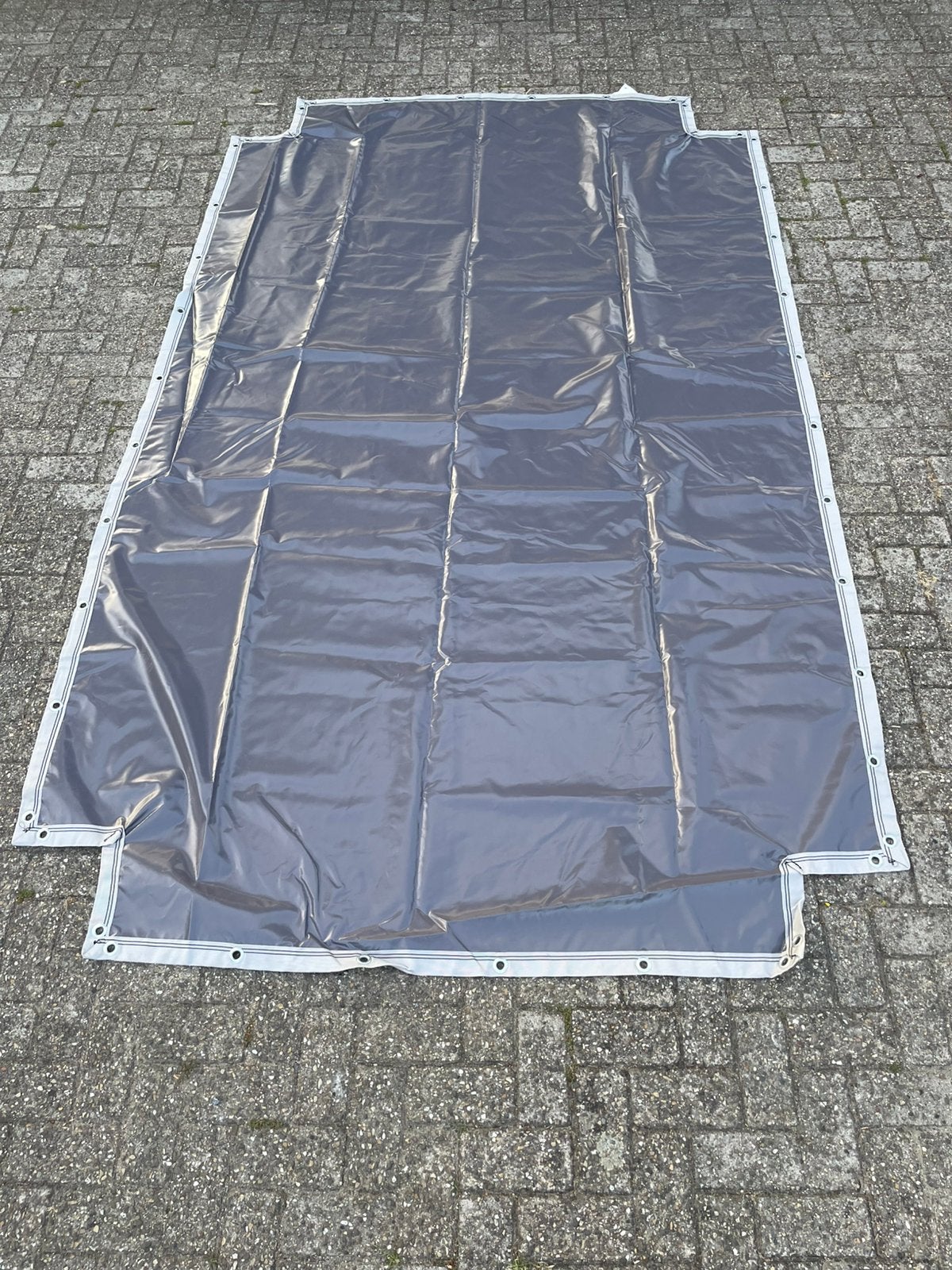 grijs PVC afdekzeil 600gr/m² van 210x330cm, Watersport en Boten, Ophalen of Verzenden, Nieuw, Minder dan 15 m²