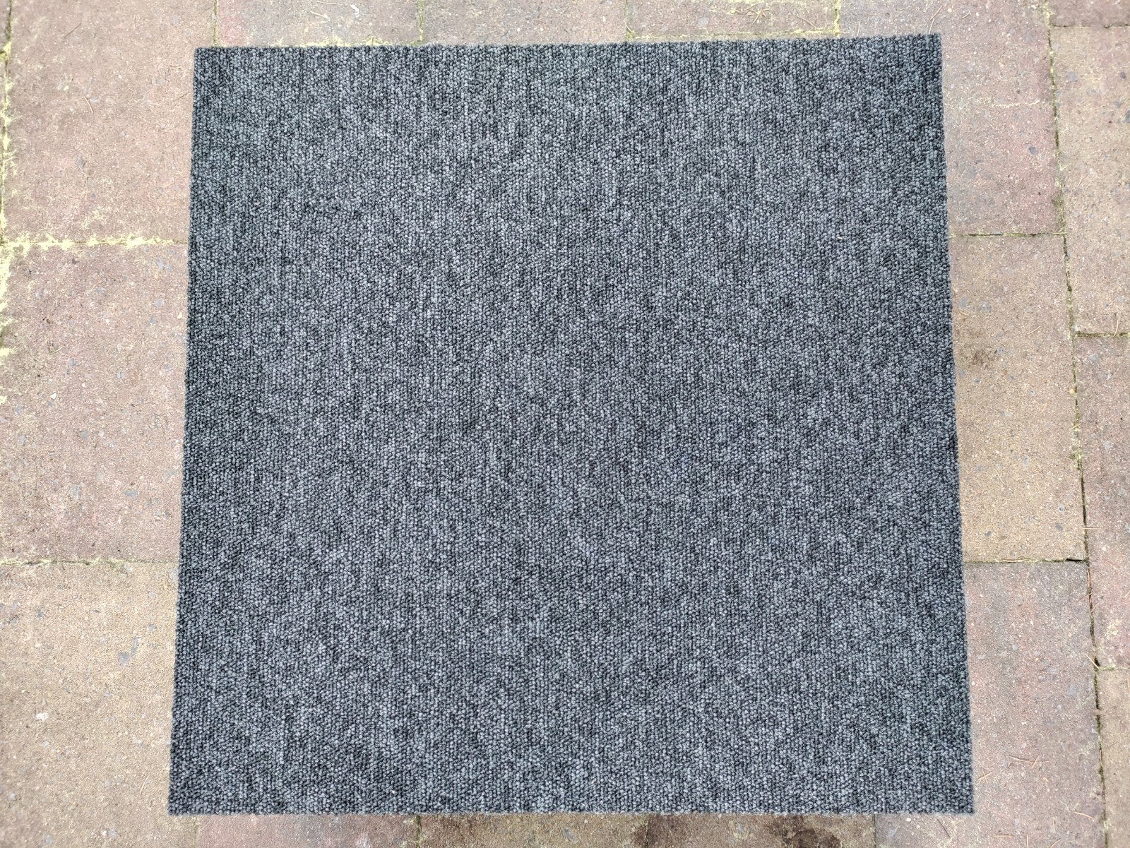 HEUGA Tapijttegels 50x50 cm - Grijs, Ophalen, Gebruikt, 50 tot 100 cm, Vierkant