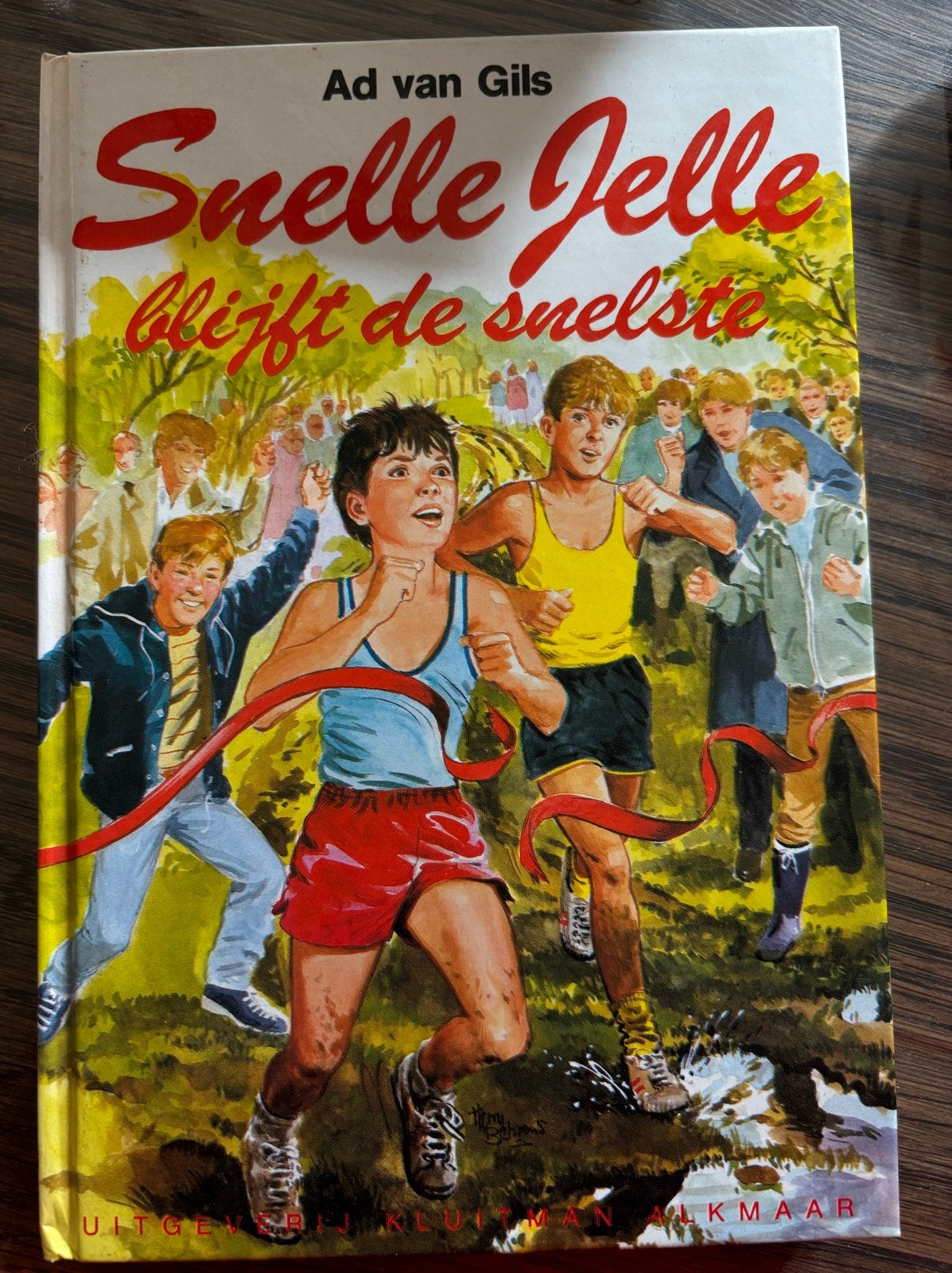 Snelle Jelle blijft de snelste - Ad van Gils (kinderboek), Ophalen, Zo goed als nieuw, Fictie