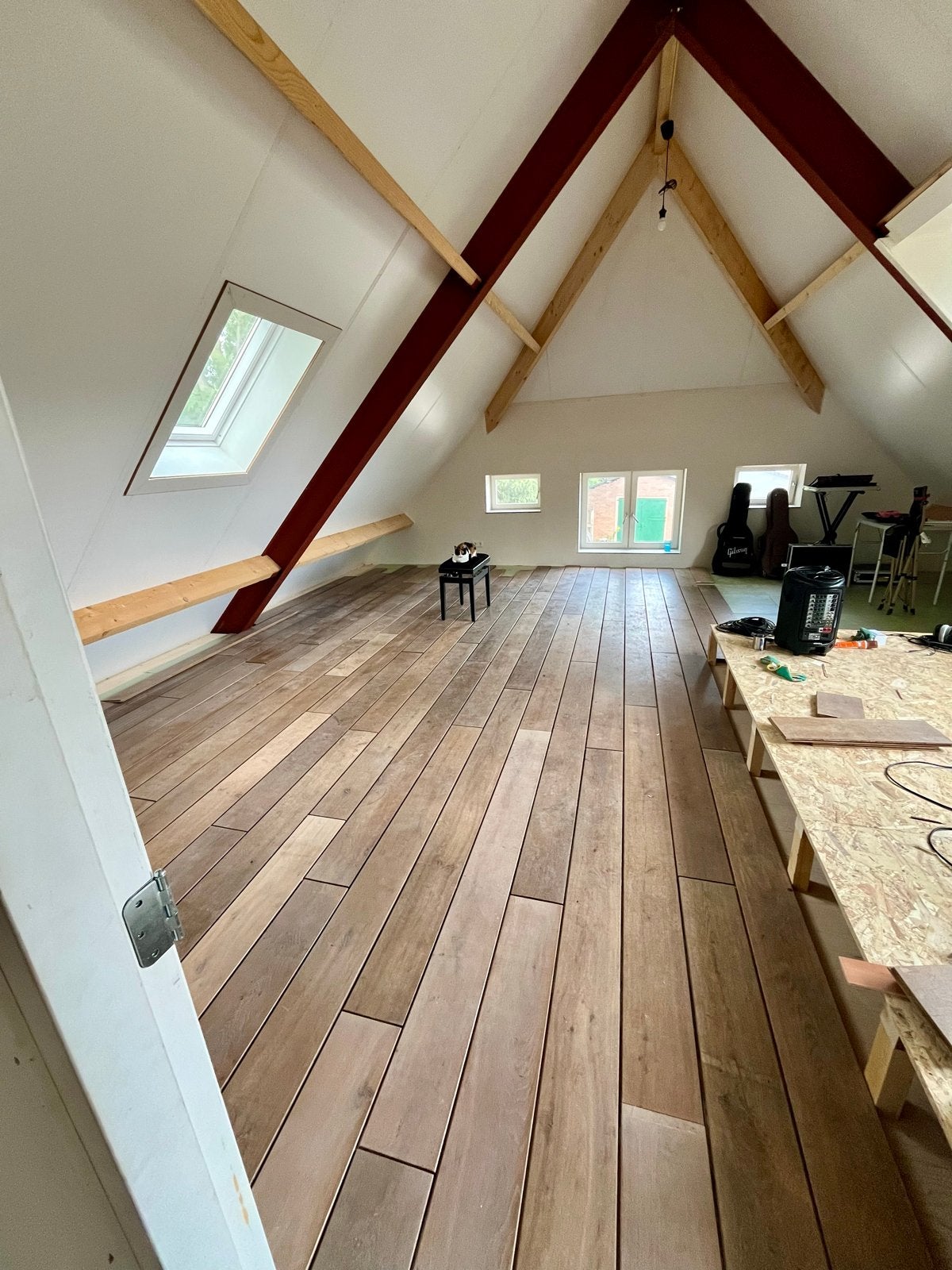 Mooie eikenhouten vloerdelen - 24m2, Ophalen, Gebruikt, Vloerdelen of -planken, 10 m² of meer