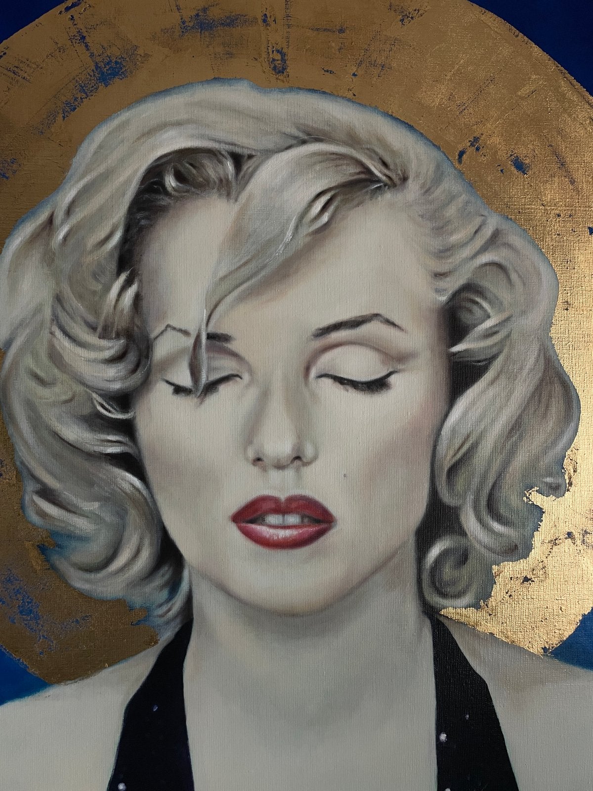 Olieverfschilderij Marilyn Monroe 100x150 cm, Antiek en Kunst, Kunst | Schilderijen | Modern, Ophalen, Handgeschilderd, Olieverf