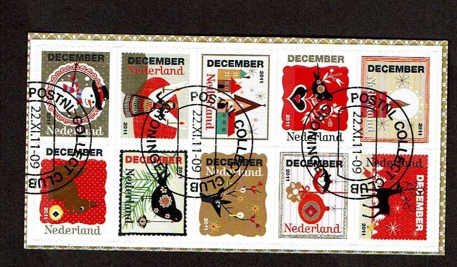 Nederland NVPH v2887-2896 halve gestempeld, Postzegels en Munten, Verzenden, Na 1940, Gestempeld