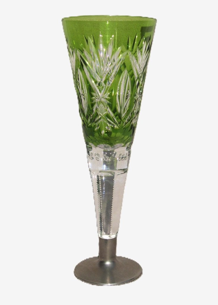 Val Saint Lambert bruidskelk 30cm in Verre de Chine, Antiek en Kunst, Antiek | Glas en Kristal, Ophalen