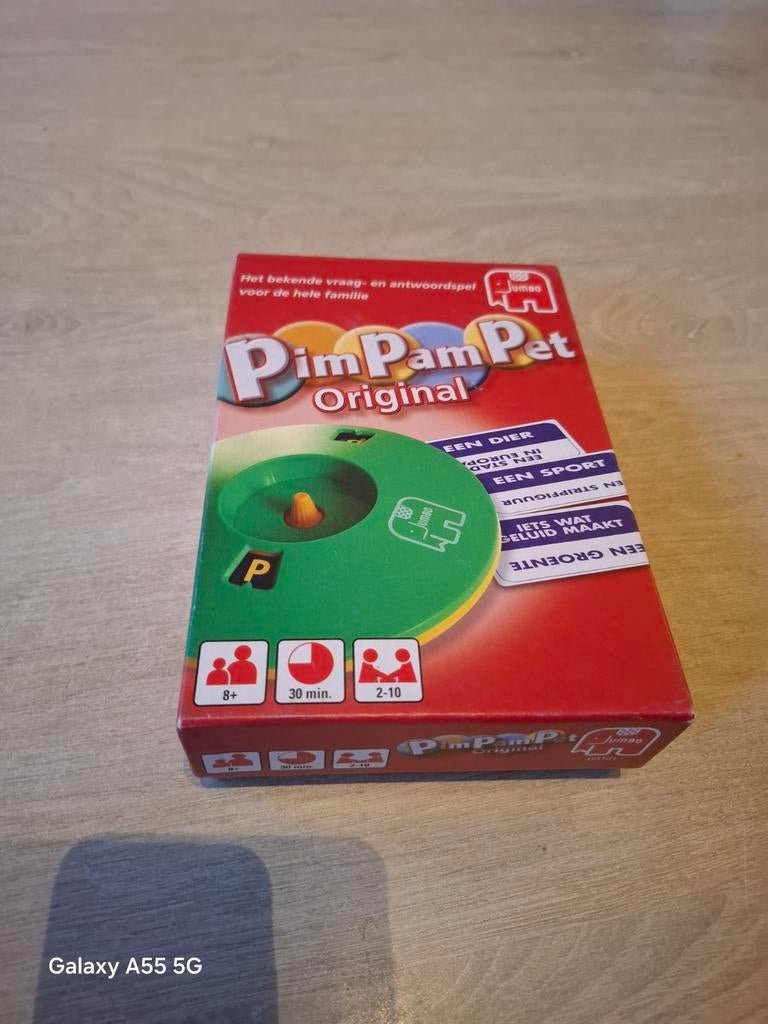 Pim Pam Pet Original - Het bekende vraag- en antwoordspel, Vijf spelers of meer, Ophalen of Verzenden, Reisspel, Info@jumbo.eu