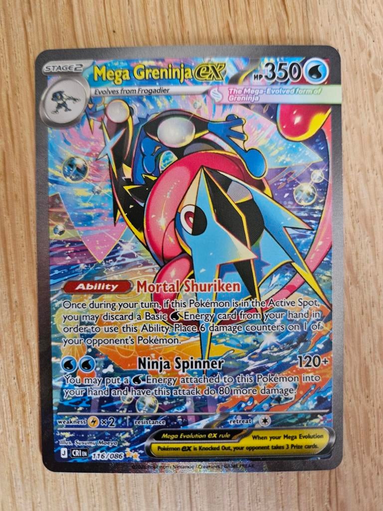 Mega Greninja EX, Ophalen of Verzenden, Zo goed als nieuw