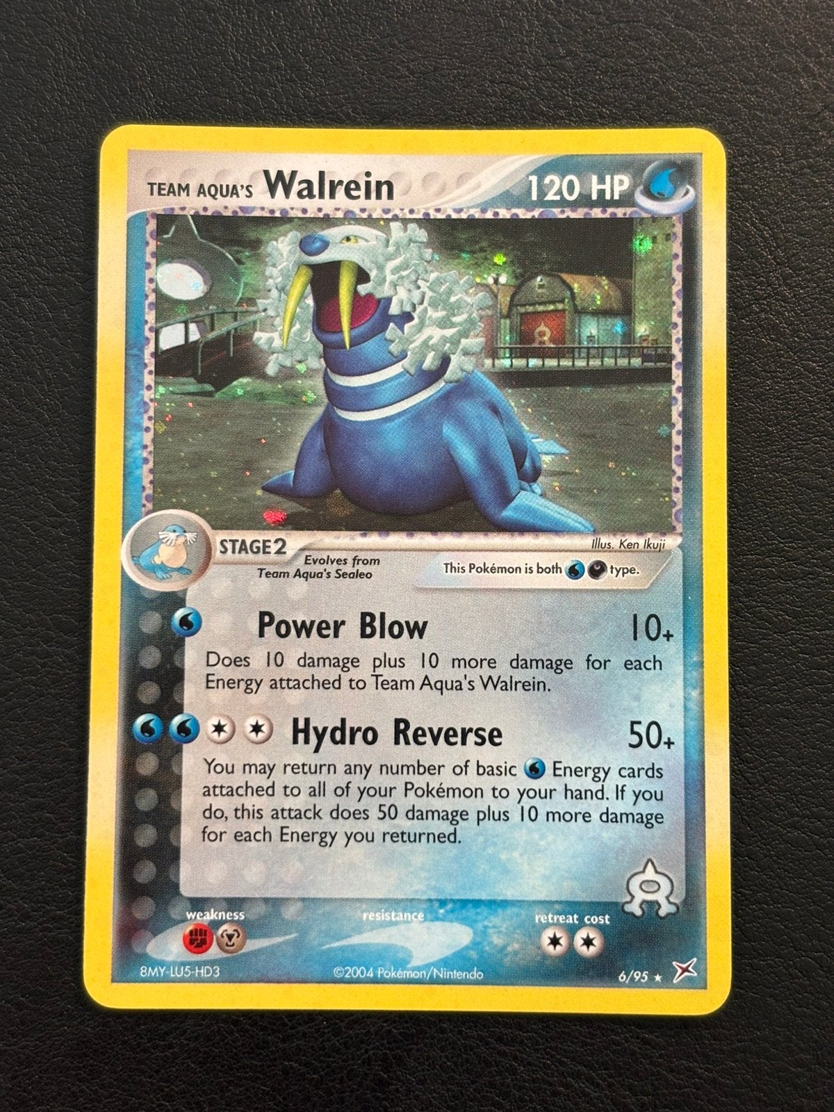 Team Aqua's Walrein holo - Team Aqua vs Team Magma 6/95 (NM), Ophalen of Verzenden, Zo goed als nieuw