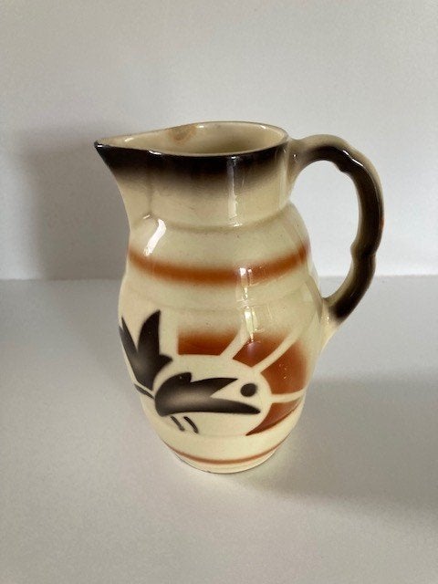 art deco kan/cacaokan sprits decor Duitsland ca. 1920, Ophalen of Verzenden