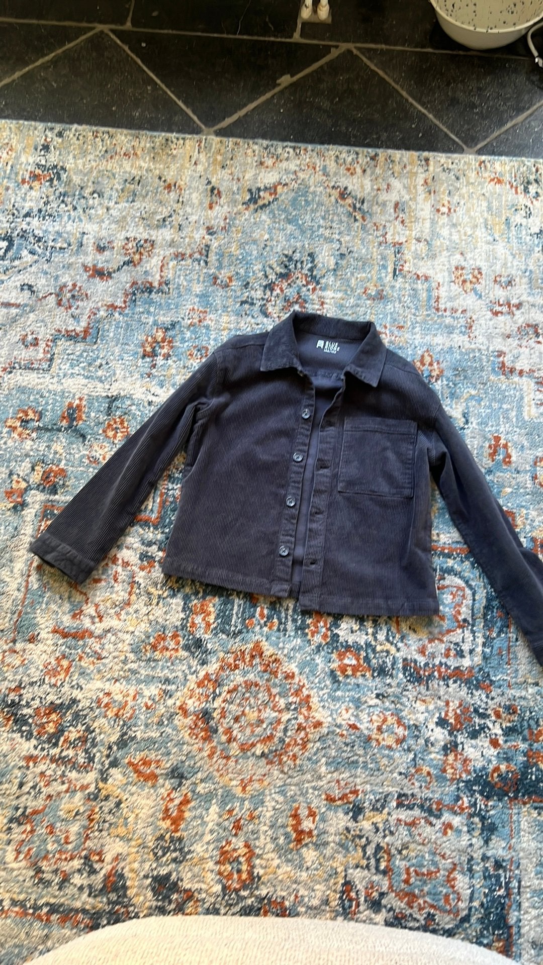 Blue Ridge Corduroy Shirt, Ophalen, Zo goed als nieuw, Blauw, Overige halswijdtes