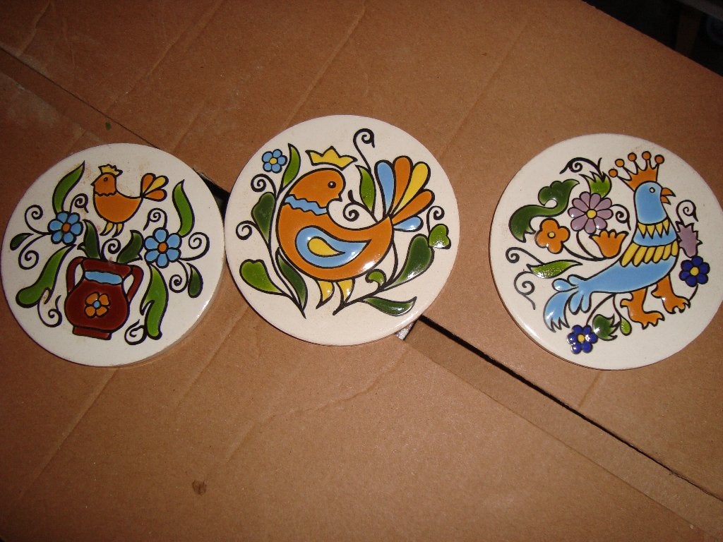 Onderzetters hand geschilderd, Ophalen of Verzenden, Nieuw