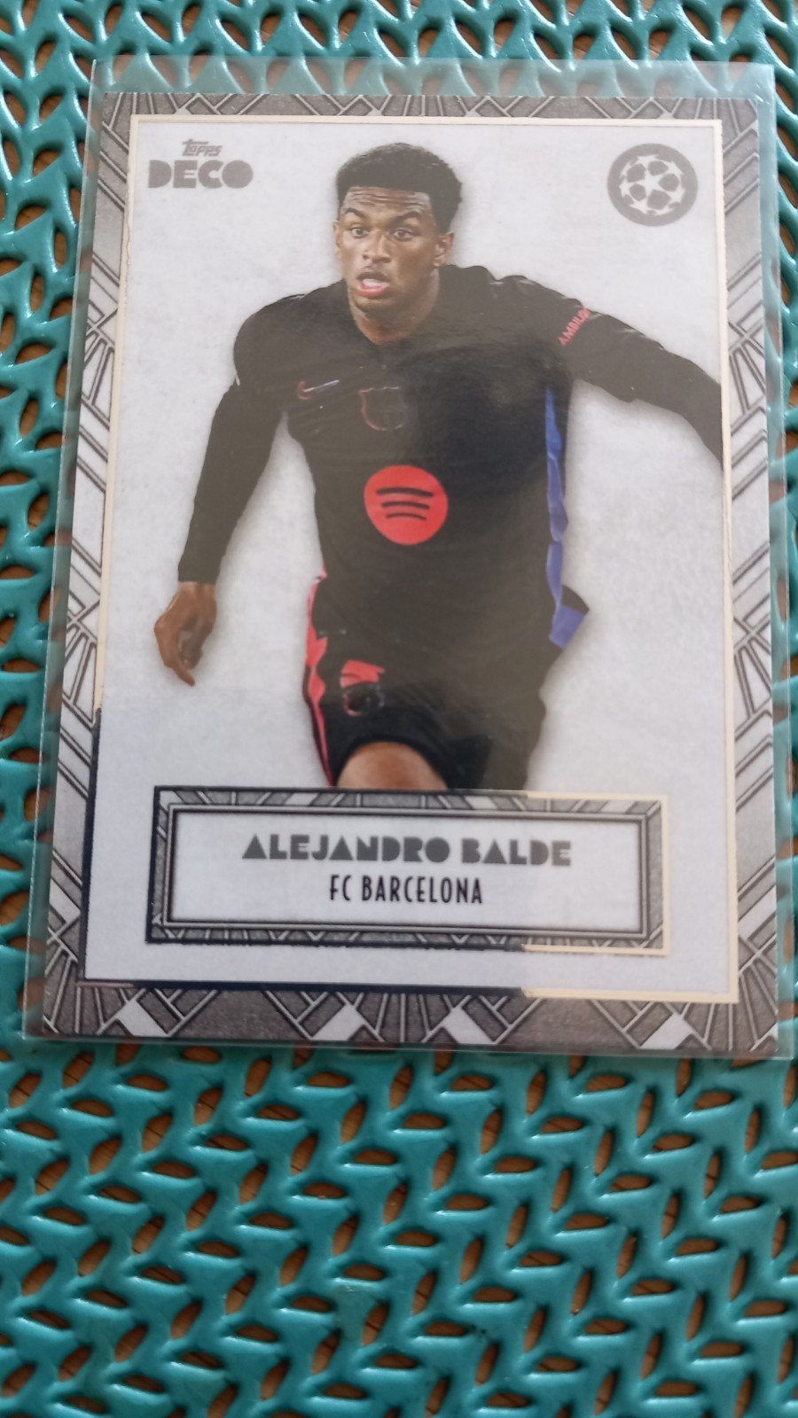 Alejandro Balde FC Barcelona Topps Deco Spelerskaart, Ophalen of Verzenden, Zo goed als nieuw, Buitenlandse clubs, Spelerskaart