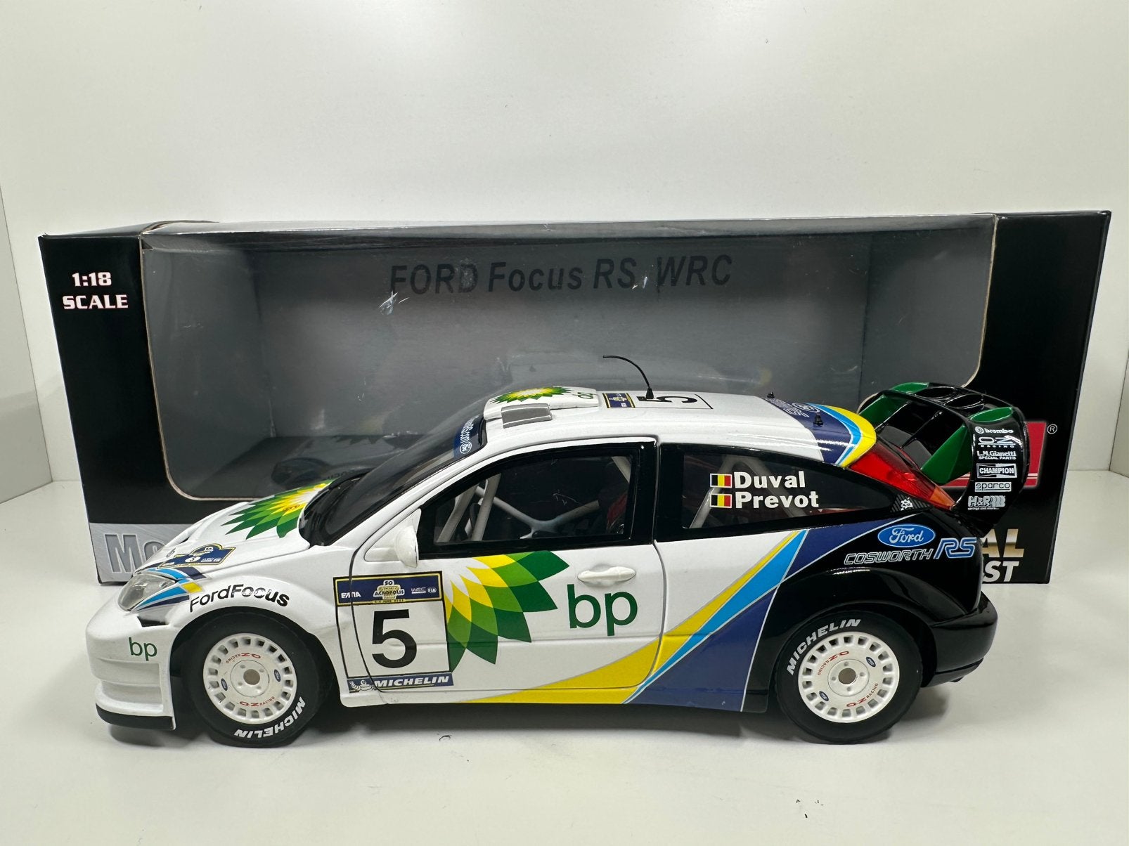 SUNSTAR 1:18 FORD FOCUS RS WRC03 #5 RALLY ACROPOLIS 2003, Ophalen of Verzenden, Gebruikt, Auto, Sun Star