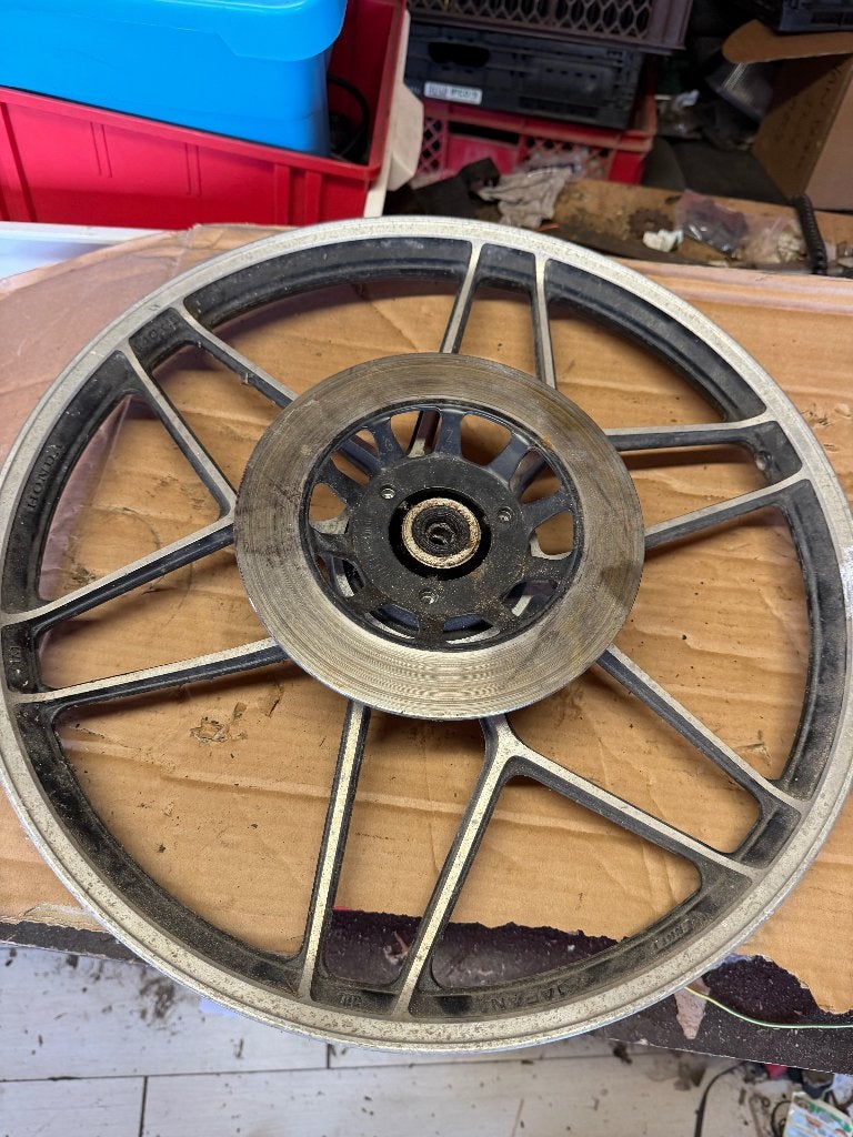 Honda MCX voorwiel met schijf MBX MTX MB MT, Fietsen en Brommers, Ophalen of Verzenden, Gebruikt, Frame, Overige merken