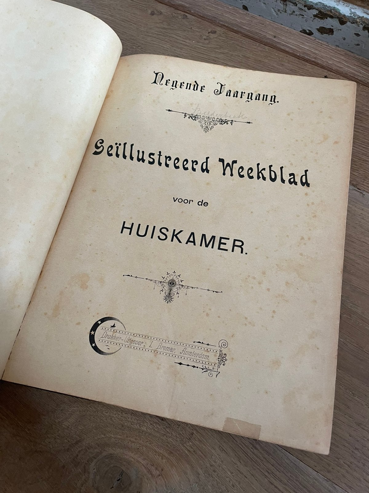 Geillustreerd weekblad Huiskamer, Ophalen of Verzenden, Voor 1920, Nederland, Tijdschrift