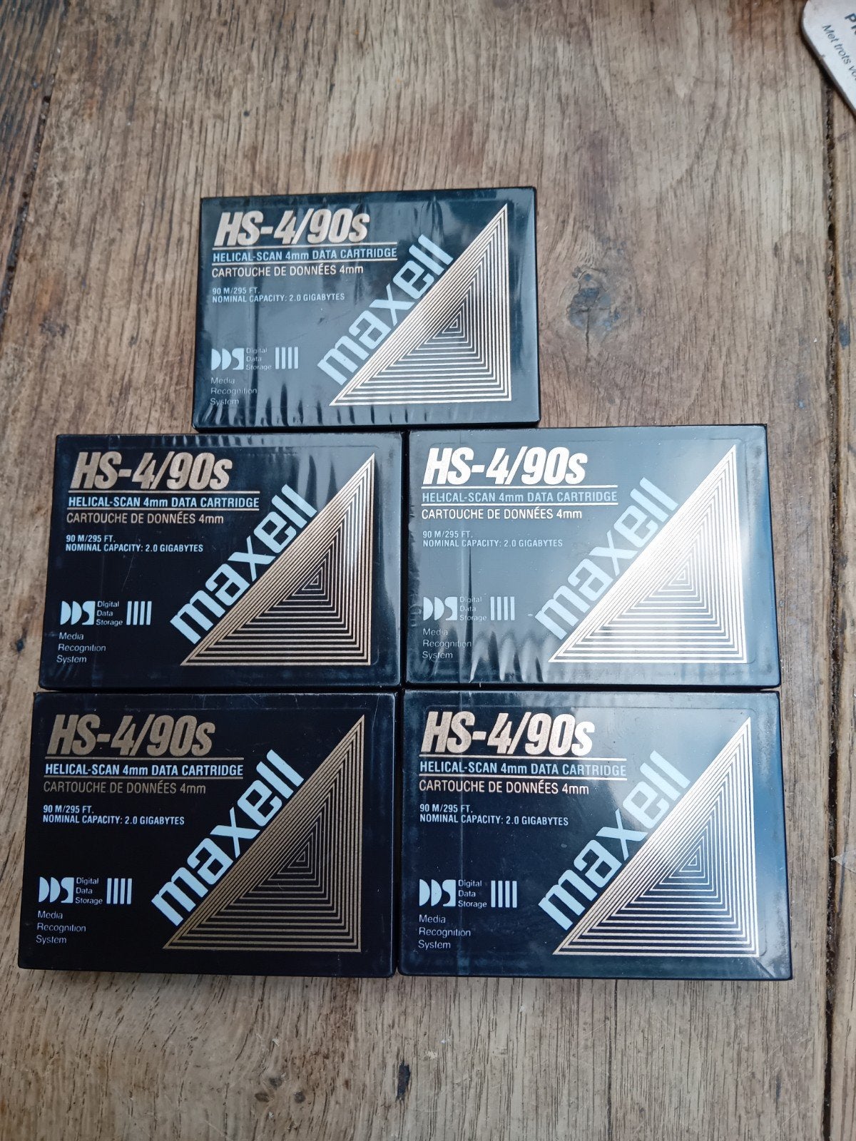 Maxell HS-4/90s 4mm DAT Cartridges - 2.0 GB (5 stuks), Ophalen of Verzenden, Nieuw, Overige typen, Maxell