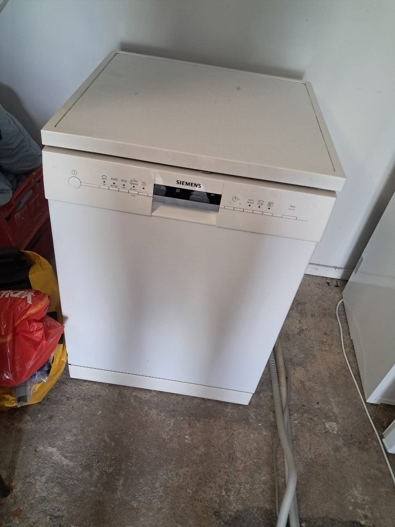 Siemens Vrijstaande Vaatwasser - Wit, Goede Staat, Witgoed en Apparatuur, Vaatwasmachines, Ophalen, 60 cm of meer, 85 tot 90 cm