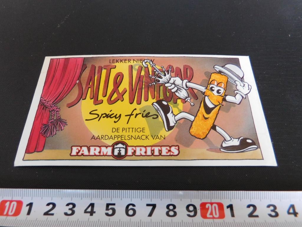 sticker FARM FRITES Salt & Vinegar, Ophalen, Zo goed als nieuw