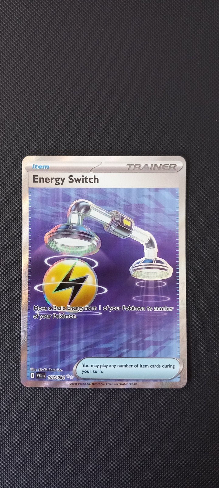 Energy Switch (107/084) pitch black, Ophalen of Verzenden, Zo goed als nieuw, Losse kaart