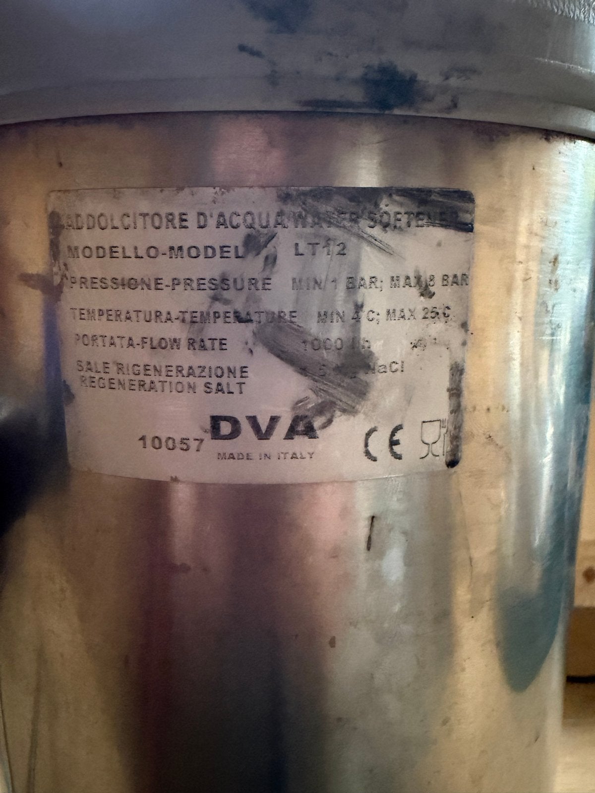 DVA Waterontharder 12 liter - LT12 model, Ophalen, Gebruikt, Waterontharder met zout