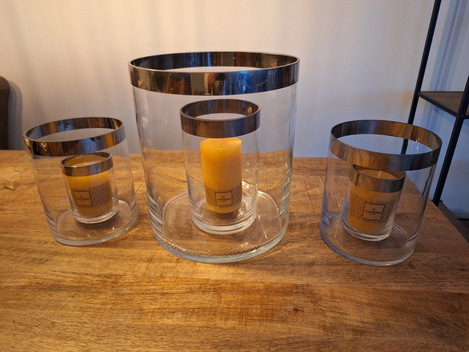 Riviera Maison Windlichten Set - 3 Stuks, Ophalen, Windlicht, Rivièra Maison, Zilver