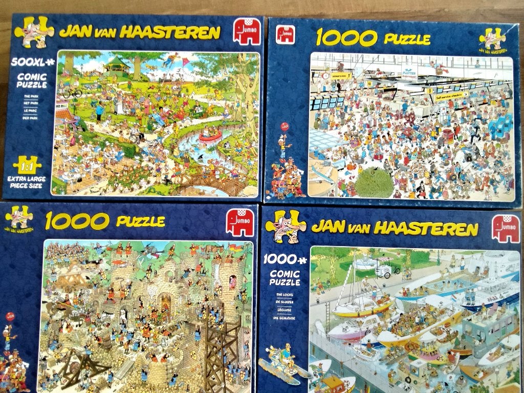 Van Haasteren puzzles, Ophalen, 500 t/m 1500 stukjes, Gebruikt, Legpuzzel