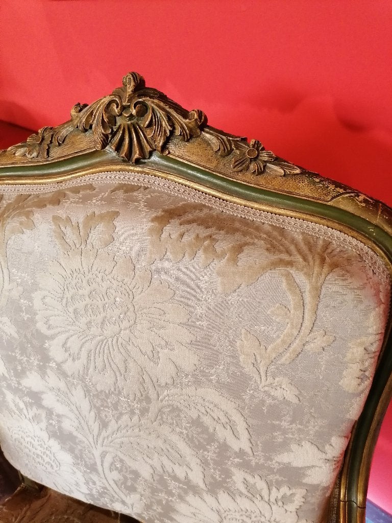 Antiek Louis Quinze polychroom salon top staat, Ophalen