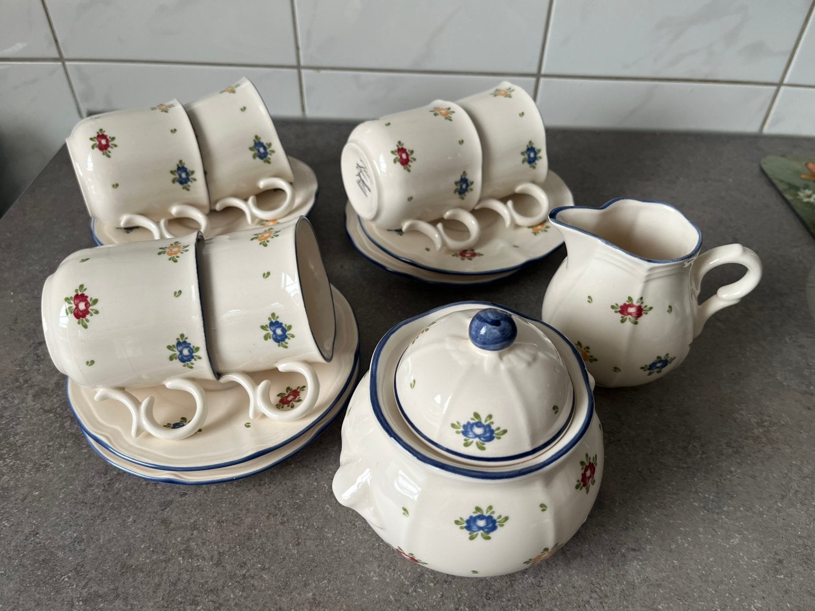 Koffie thee servies petite Rose, Ophalen of Verzenden