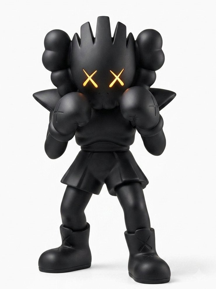 Kaws x Pokemon Pikachu Companion Zwart Beeld, D, Ophalen of Verzenden, Zo goed als nieuw, D
