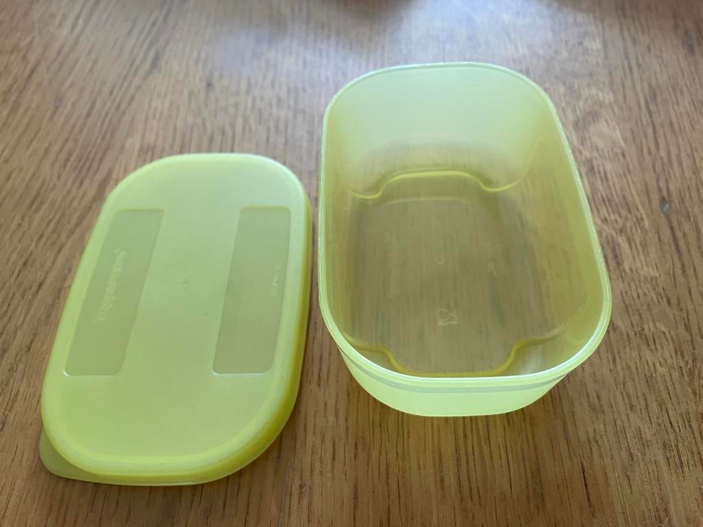 Nieuw Tupperware bakje 140 ML - Geel, Ophalen of Verzenden, Nieuw, Geel, Bak of Kom