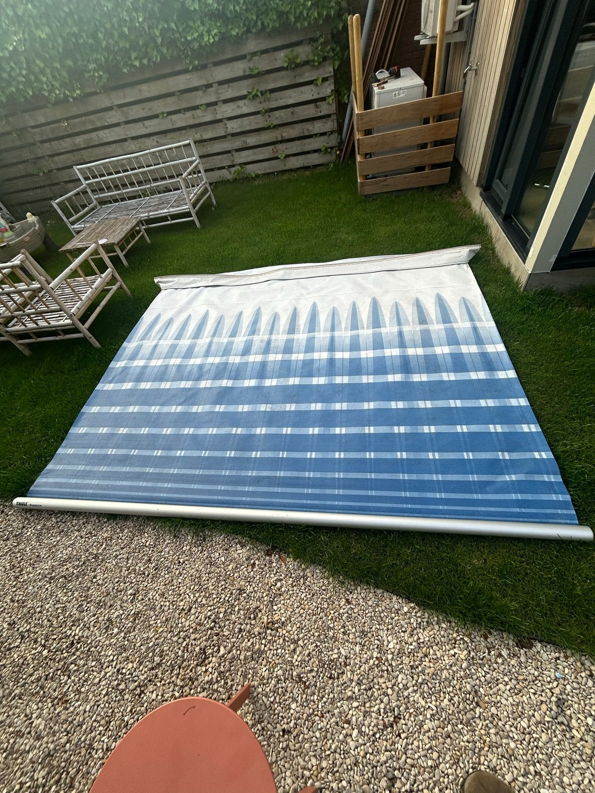 Thule Omnistor zakluifel 280cm, Caravans en Kamperen, Voortenten en Luifels, Ophalen, Gebruikt, PVC, Thule