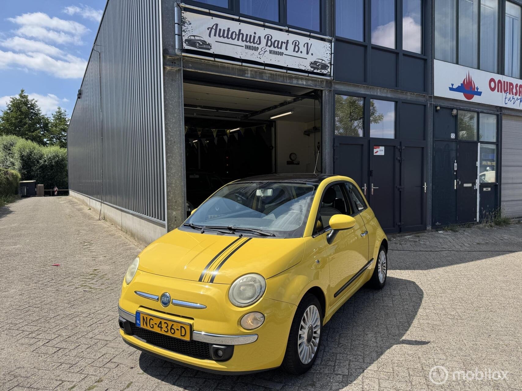 Fiat 500 1.4-16V Lounge Airco! Nieuwe APK! NAP Rapport!, Auto's, Voorwielaandrijving, Gebruikt, 4 cilinders, 905 kg
