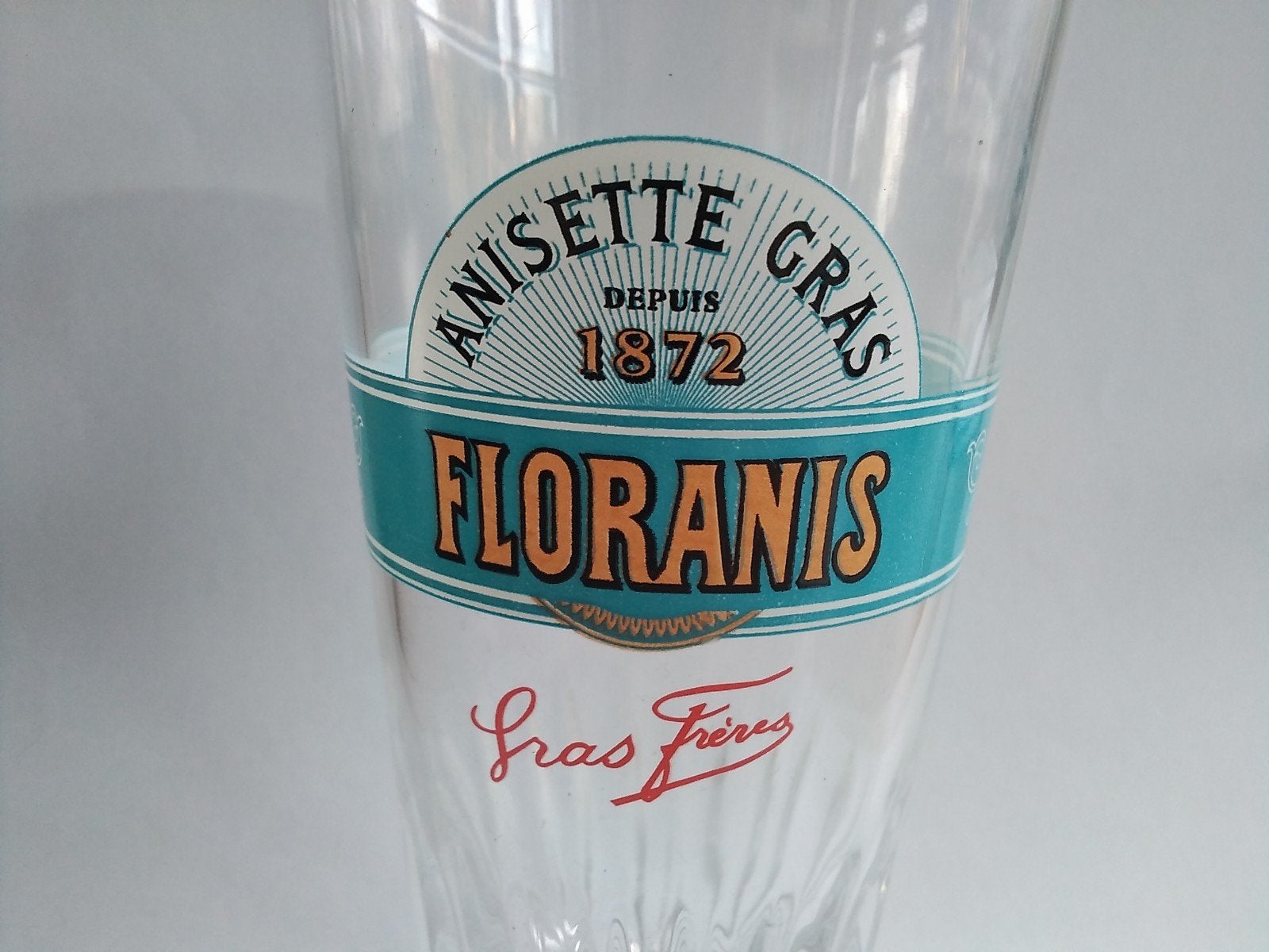Floranis Anisette Gras glas, Verzamelen, Verzenden, Zo goed als nieuw, Overige typen