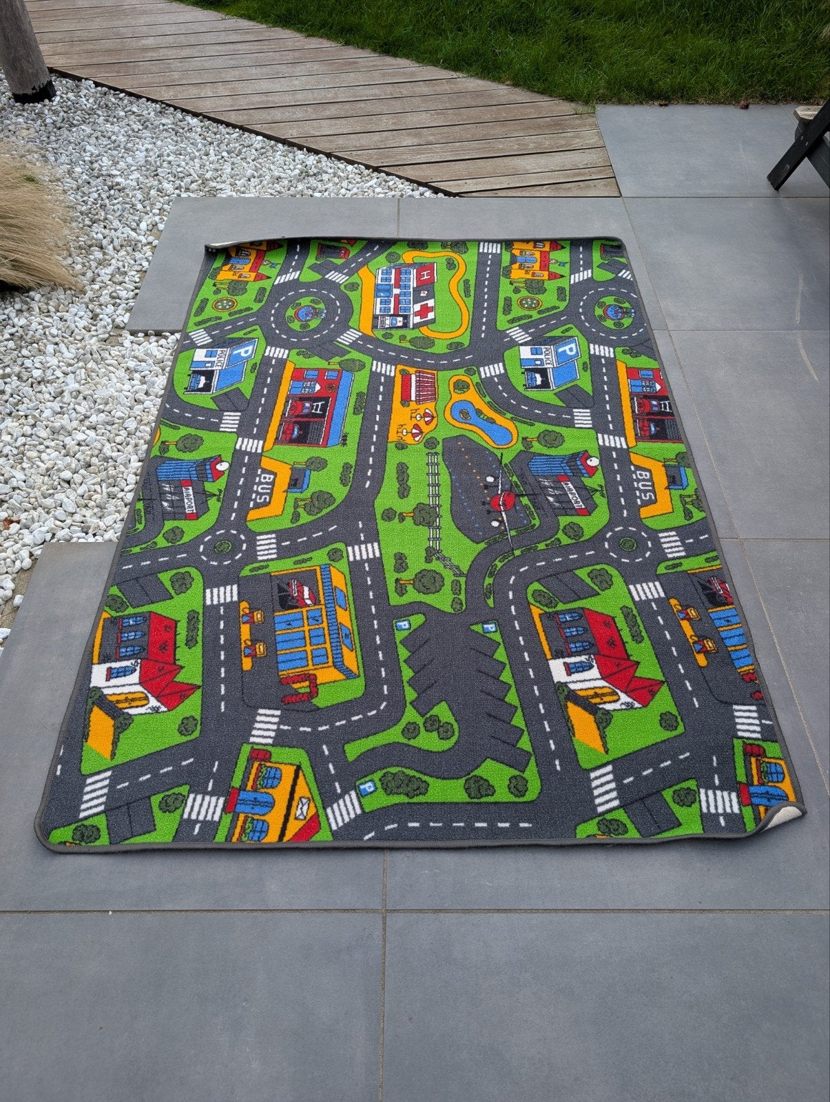 Speelkleed verkeer 140 x 200cm, Ophalen, Gebruikt, Jongen of Meisje