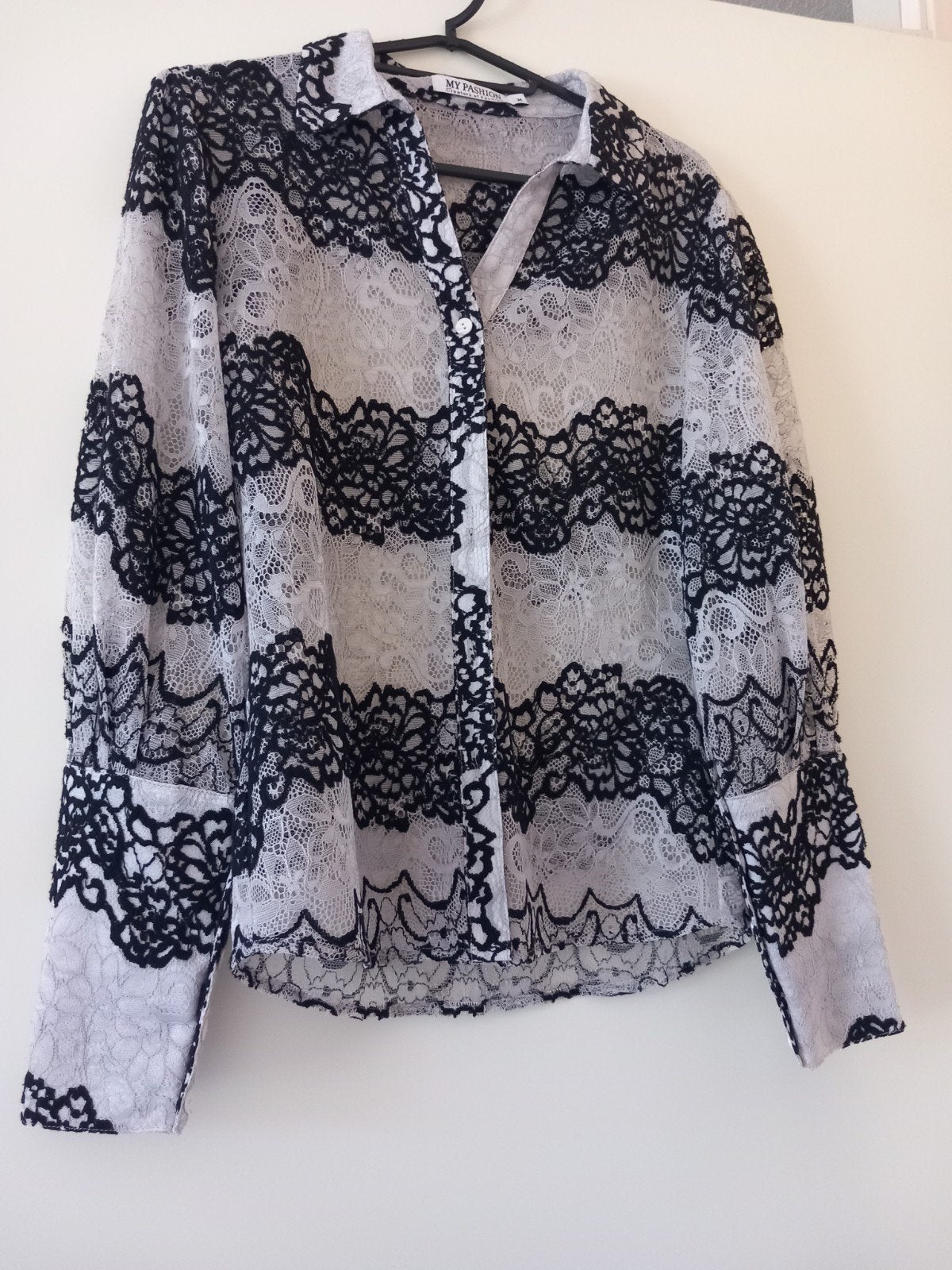 Chique kanten blouse/ My Pashion ( Lady day)/ mtM, Ophalen of Verzenden, Nieuw, Maat 38/40 (M), Wit
