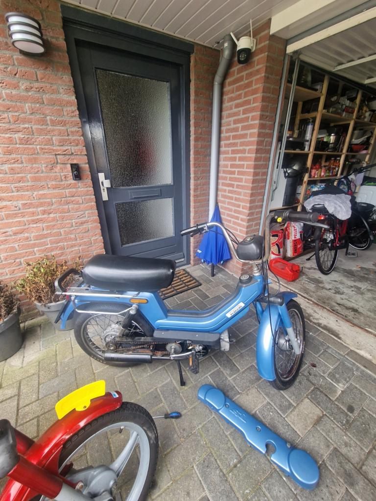 Vespa si mix frame met blauw kenteken., Gebruikt, Overige modellen, Ophalen of Verzenden, Maximaal 25 km/u