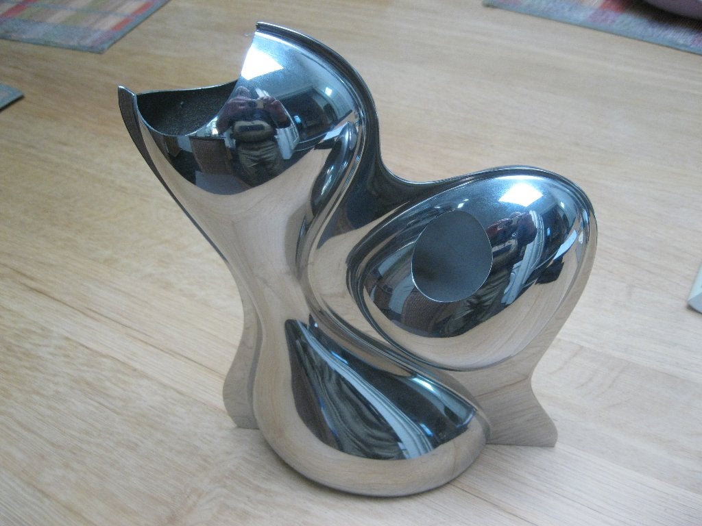 T.K. Baby BOOP vaas  Ron Arad,  Alessi, Antiek en Kunst, 33 cm, Vaas, Zilver, Ophalen of Verzenden