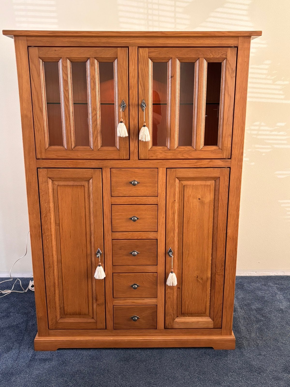 Kast, Ophalen, Gebruikt, 100 tot 150 cm, Eikenhout