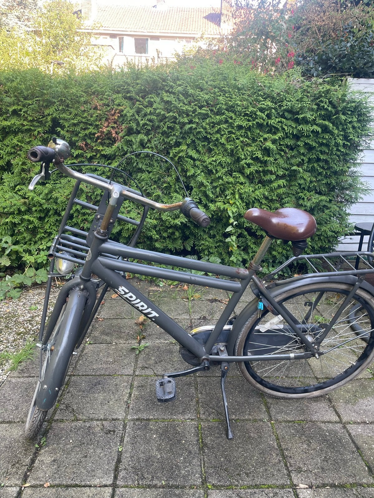 Spirit transportfiets met voordrager - Gebruikt, Terugtraprem, Ophalen, Overige merken, 53 tot 56 cm