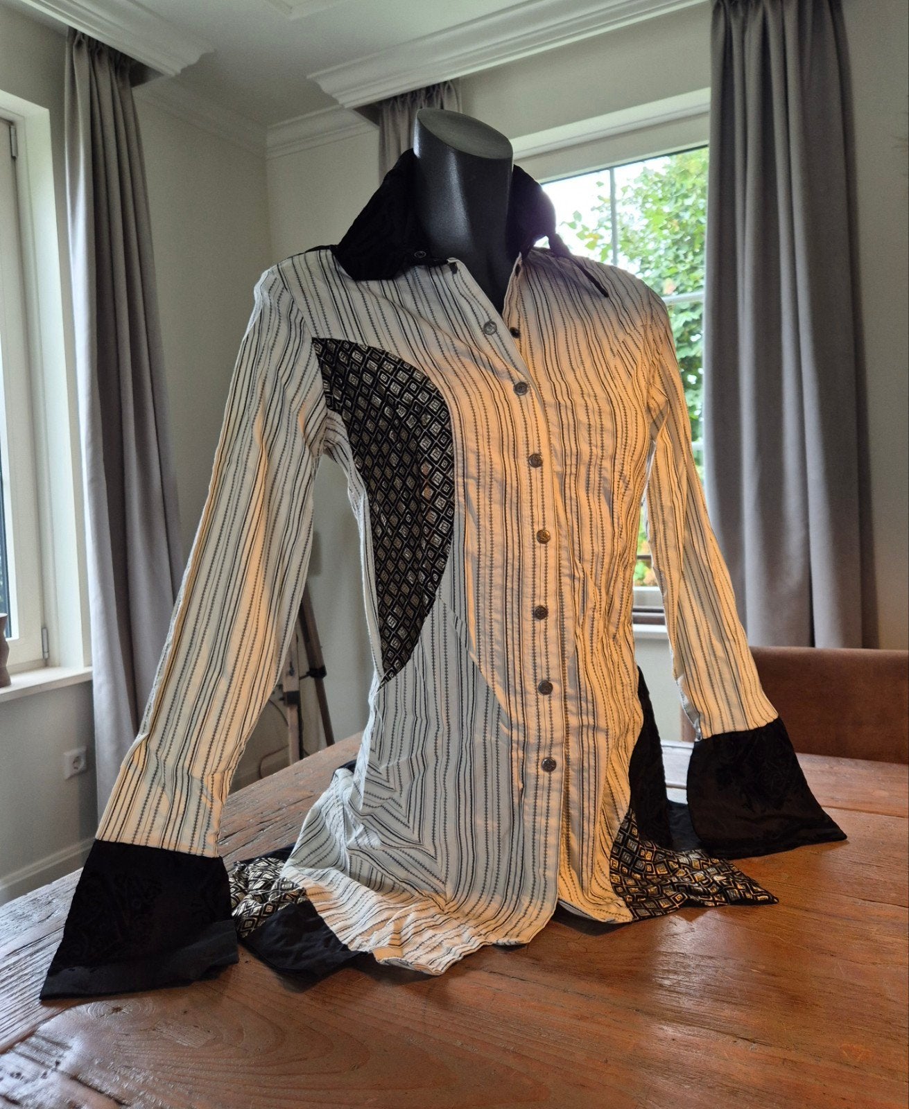 Save the Queen designer blouse M = S, Wit, Zo goed als nieuw, Maat 36 (S), Save the Queen