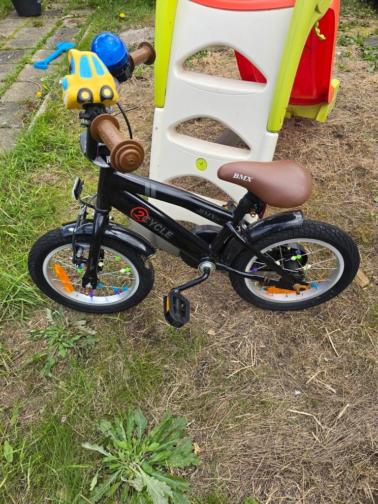 2Cycle BMX Fun kinderfiets 14 inch, Zijwieltjes, Velgrem, Ophalen of Verzenden, 2Cycle