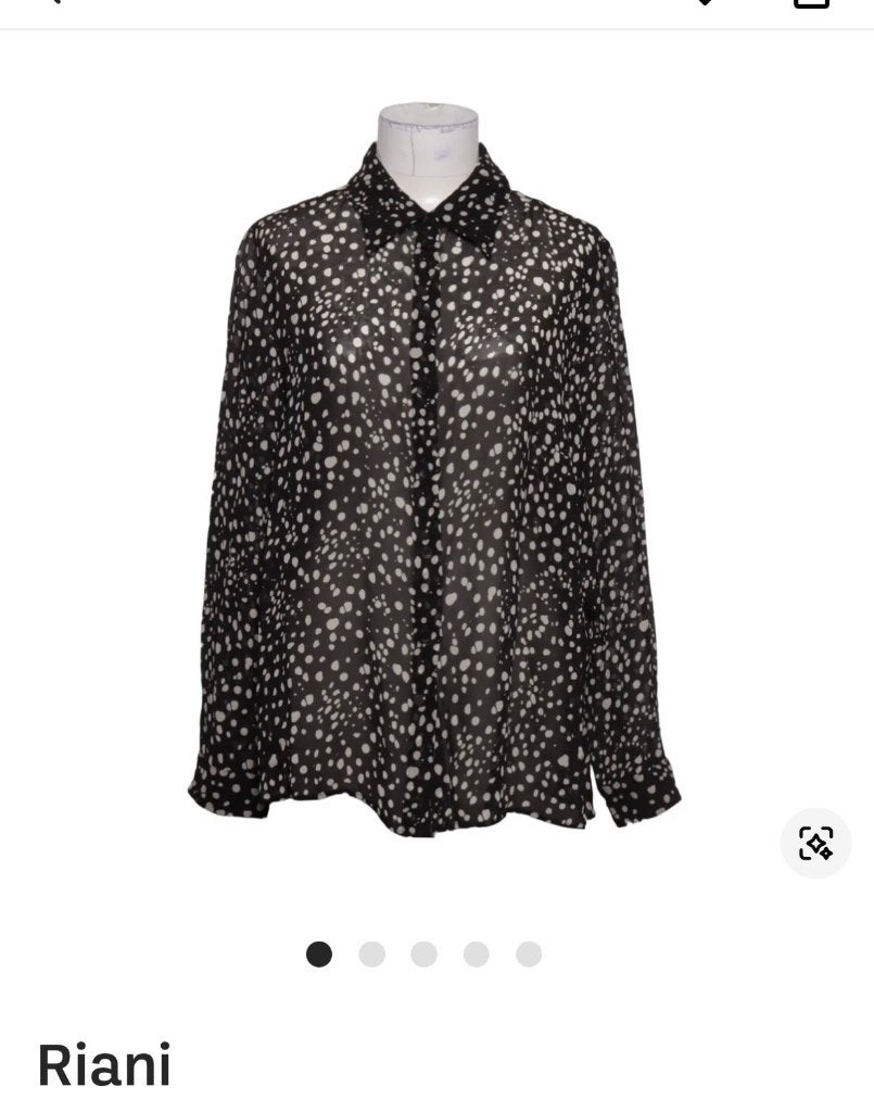 RIANI zwarte blouse mt 44 zgan, Zwart, Maat 42/44 (L), Ophalen of Verzenden, Zo goed als nieuw