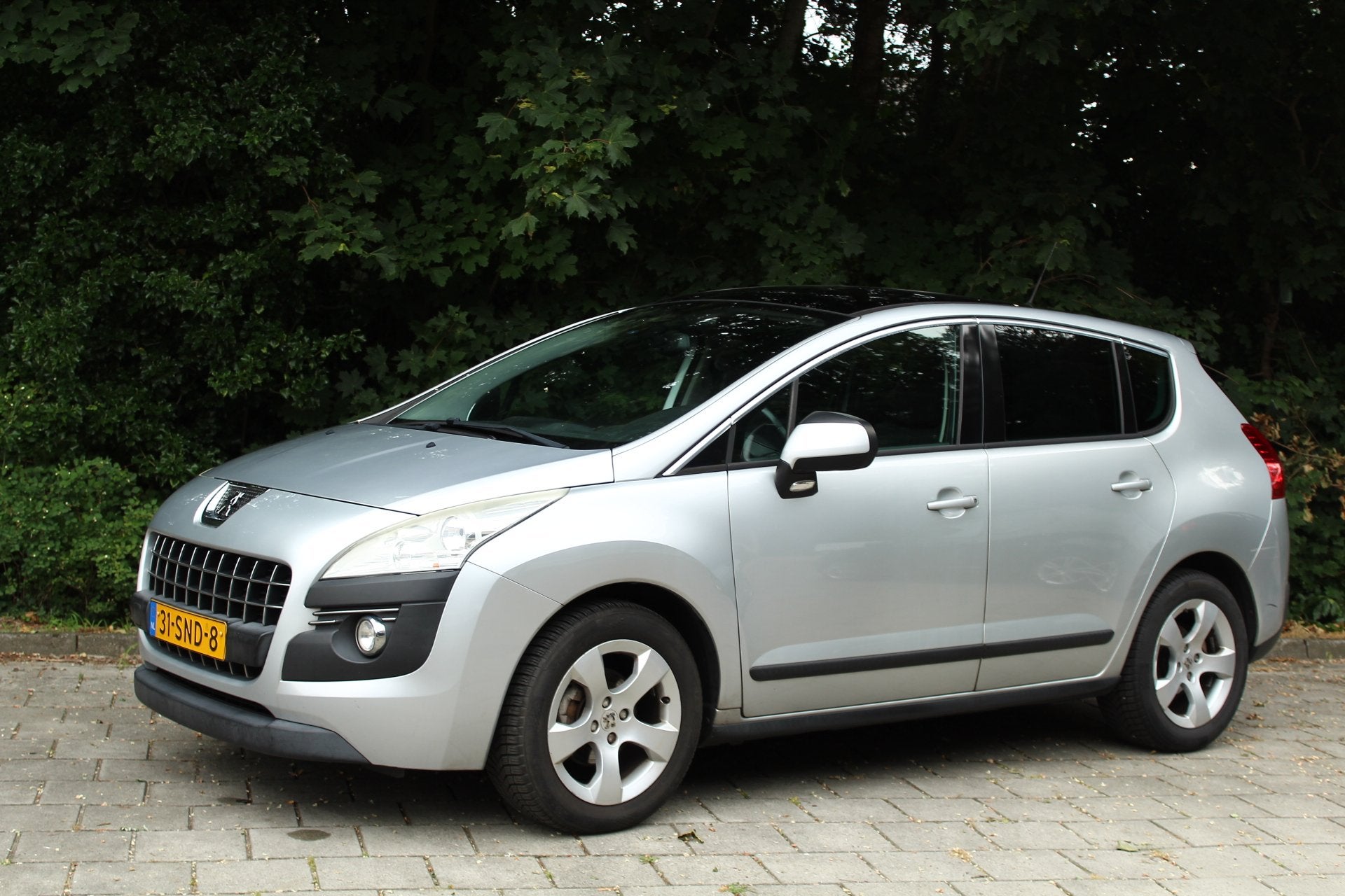 Peugeot 3008 1.6 VTi Blue Lease Prima onderhouden auto teven, Voorwielaandrijving, Stof, Gebruikt, Zwart